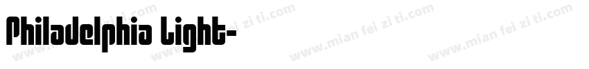 Philadelphia Light字体转换